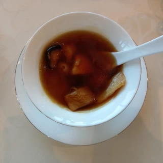 熱々のスープ