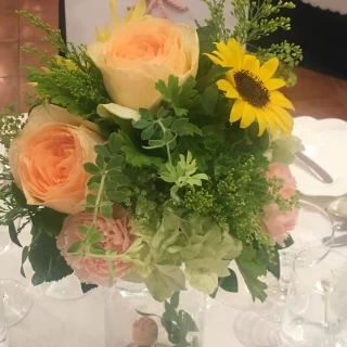 ゲストテーブル装花