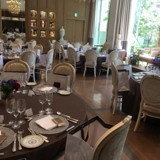 ガーデンの見える会場