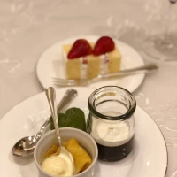 デザートブッフェのケーキ