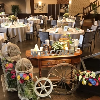 イギリス館の会場内です。会場に元々あったアイテムです。
