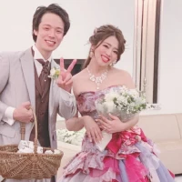 最後はプチギフトとお花をプレゼント。