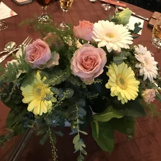 かわいらしい雰囲気の装花でした