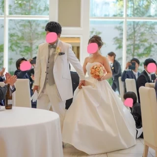 入場時です。会場スタッフの皆さんが盛り上げてくださいました。