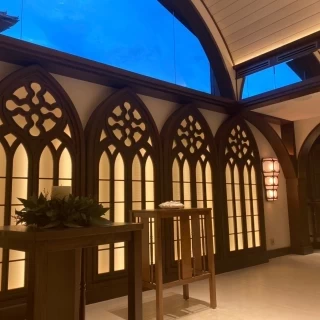 挙式会場から見える八坂の塔
