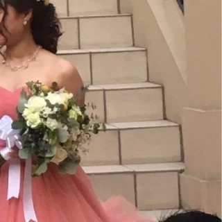 新婦お色直し衣装、ブーケ
