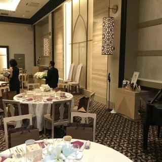 切子のデザインがお洒落な会場