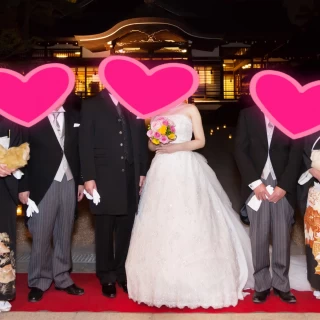 モダンな雰囲気の迎賓館であり和装はもちろん、洋装も合いました