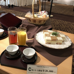 親族控室用のお茶菓子と軽食のセット|529427さんのホテル東日本宇都宮の写真(935076)