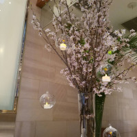 テーブル装花 桜