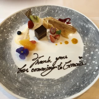 ドルチェ。お皿も冷えてるのが良かった
