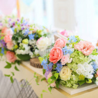 メイン装花 お花屋さんと打ち合わせをして理想の形に