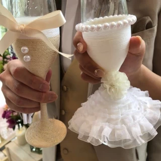 手作りのグラスドレス