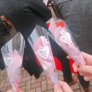 フラワーシャワーは手作りしました！