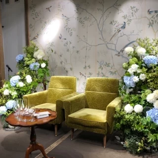装花はとても素敵です。
紫陽花が綺麗です。