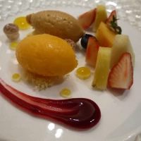 デザート。さっぱりしておいしかったです。