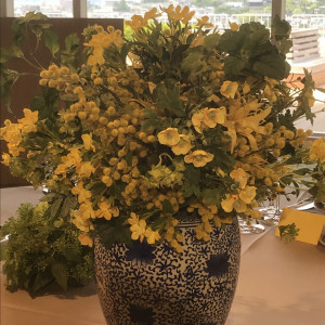 ミモザの造花。季節外なため、わざわざ造花を用意。|530021さんのウェスティン都ホテル京都の写真(763086)
