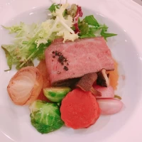 近江牛のロティ近江野菜を添えて