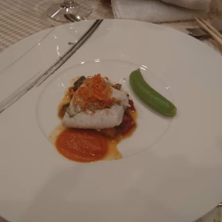お魚料理です
