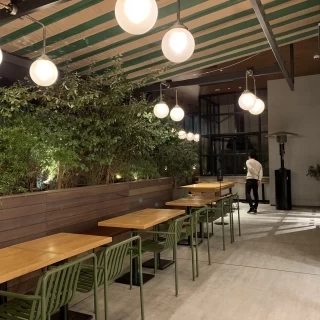 披露宴会場テラス