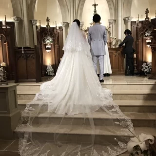 ロングベールも映えます