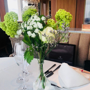 ゲストテーブルの装花|530987さんのChapel TENKEI ＆ MARRY(チャペル テンケイ アンドマリー）の写真(769130)