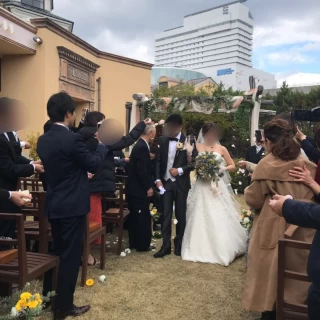 念願のガーデンウェディングです。雰囲気がお気に入りです。