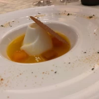 オレンジとマンゴーのブランマンジェ