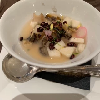 フレンチ風アワビの茶碗蒸し
