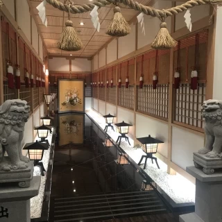 神前式会場入り口の様子です。