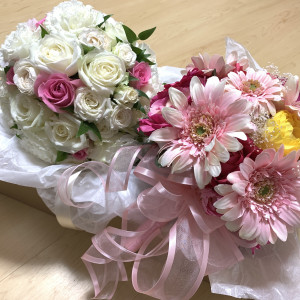 ウエディングドレス(生花)
カクテルドレス(造花)|531438さんのザ・グランドティアラ岡崎の写真(771659)