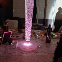 光る装花台