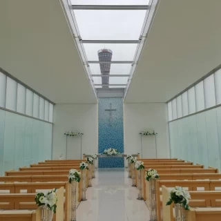 見学の時は、曇りだった