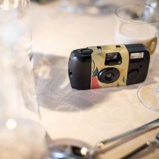 写ルンですを各テーブルに