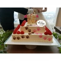 ネコのウェディングケーキ