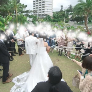 ガーデンでのイベント(プルズ)|531903さんのブルー インフィニティー／ILE DE RÉ (イル・ド・レ)●小さな結婚式の写真(780764)