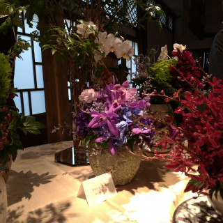 テーブル装花の例