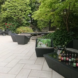 広々としたガーデン