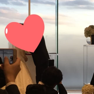 外が見えるチャペルがとても素敵でした