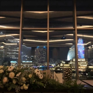 披露宴会場からの夜景