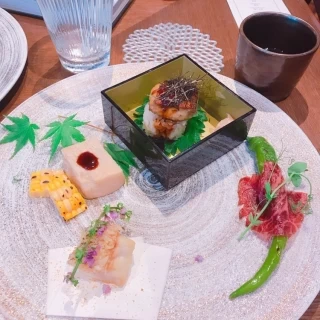 フォアグラ寿司が美味しかったです。フレンチではなく京野菜