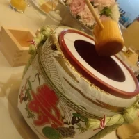 鏡開き・枡は有料です。枡は印字するデザインを選べます。