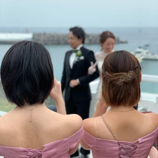 会場に隣接しているデッキ