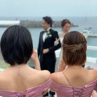 会場に隣接しているデッキ