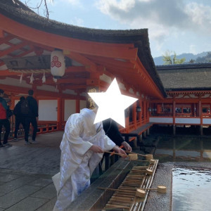 神社なので手を清めます|532943さんの厳島神社の写真(961272)