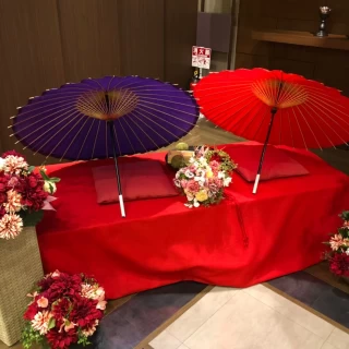 披露宴会場内のフォトスペース
