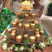 ウェディングケーキ かなり細かくリクエストできました！