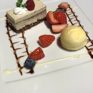 打ち合わせの時に出してもらったケーキ