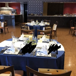 青いクロス