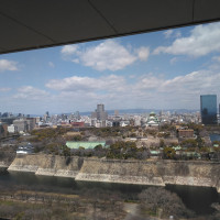 高層階披露宴会場からの大阪城全景パノラマビュー